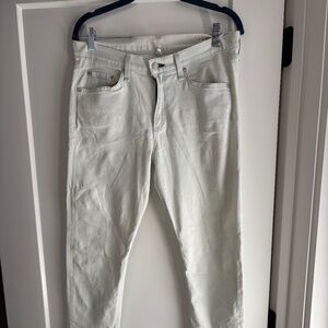Rag & Bone White Jeans with Blue Wash